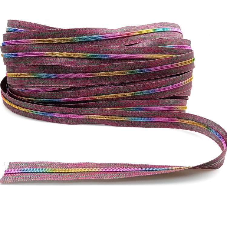 Colorful nylon zipper