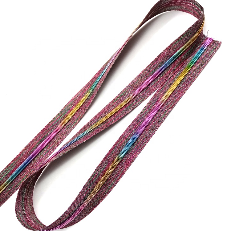 Colorful nylon zipper