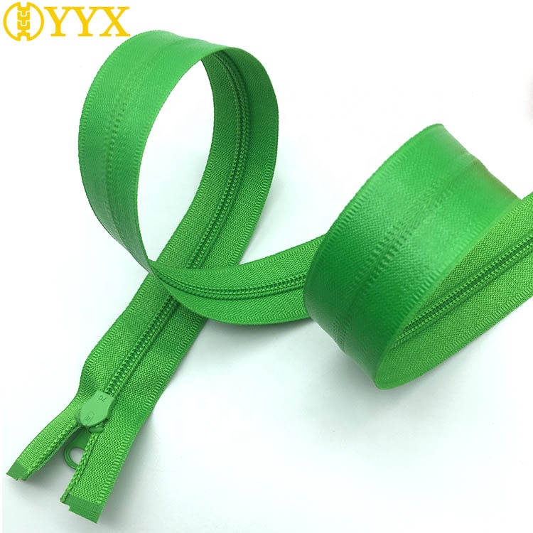 Green waterproof zipper