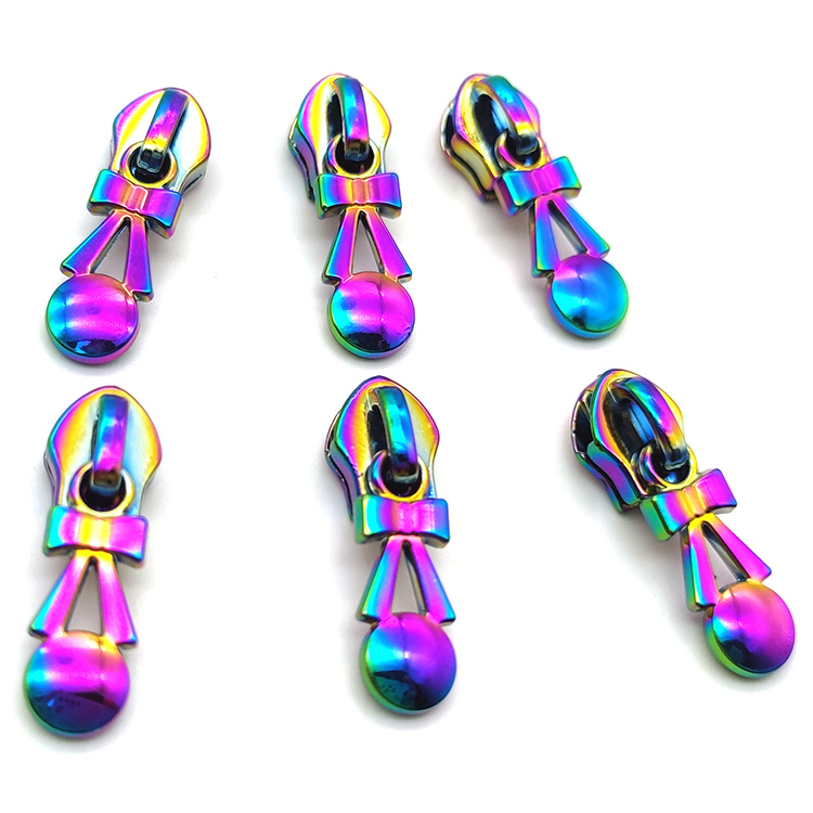 Metal colorful zipper slider