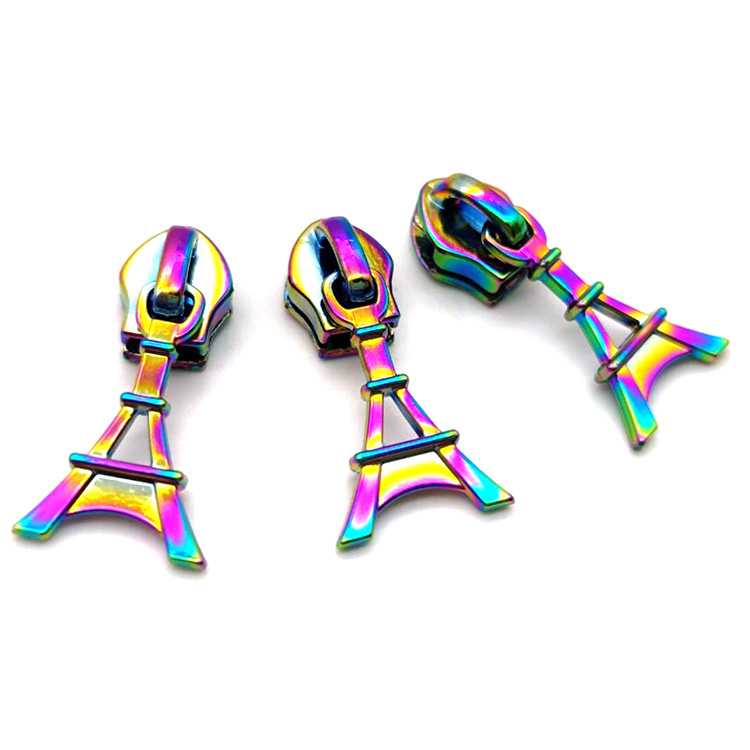 Metal colorful zipper slider