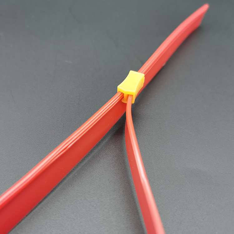 Red PVC zipper