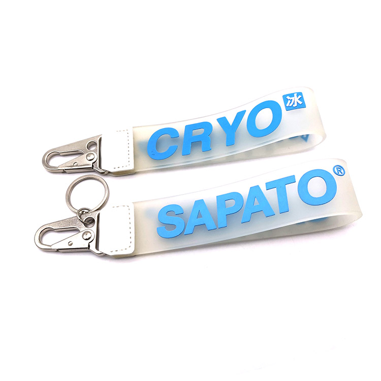 Short PVC Lanyard Keychain