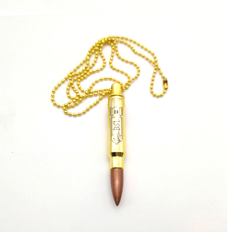 Bullet necklace bottle opener