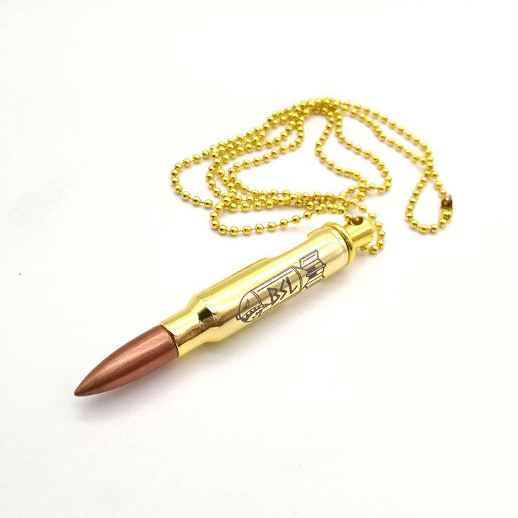 Bullet necklace corkscrew