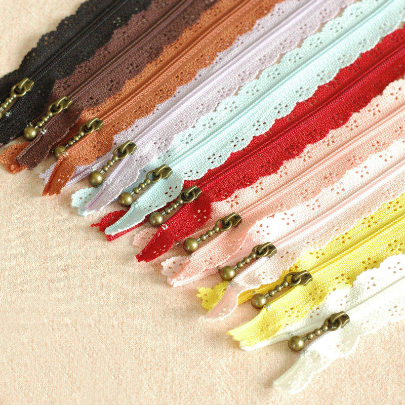 Lace zippers