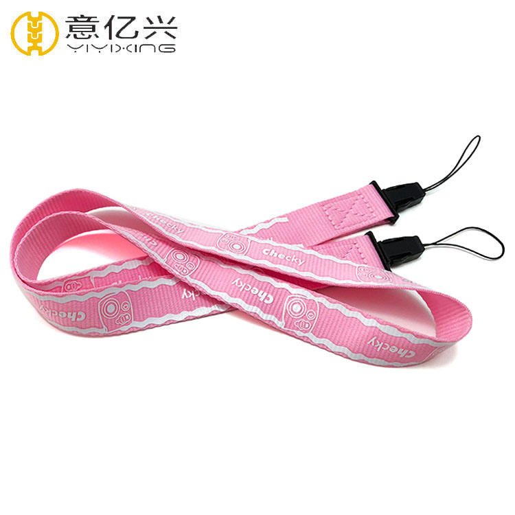 Pink lanyard