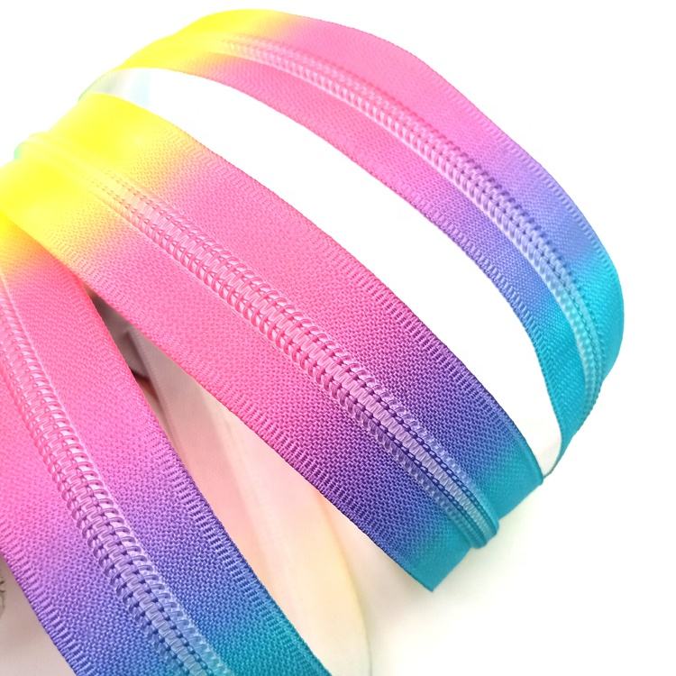 rainbow zipper by the yard
