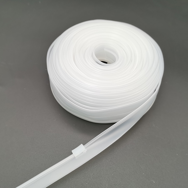 Translucent pvc zipper milky color soft EVA zipper - YYX