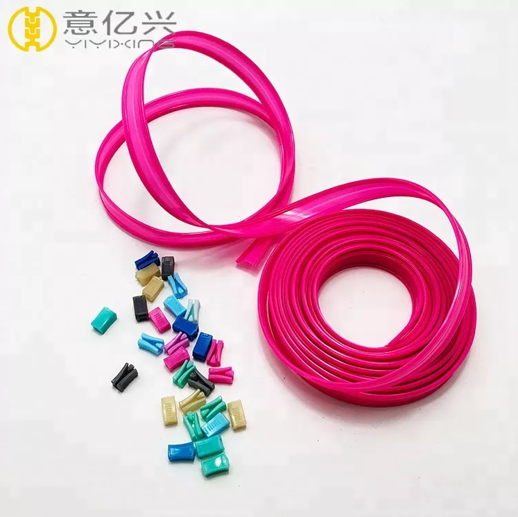 Eco-friendly clear long chain zip without teeth pvc zipper