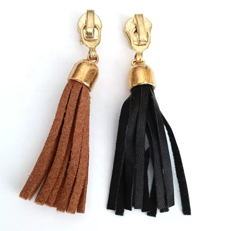 YYX Custom PU puller 5 zipper pulls decorative tassel zipper pull