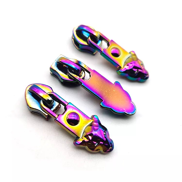 Wholesale Custom Design Rainbow Sliders Nylon Zipper Pulls Custom Logo 5 Zipper 