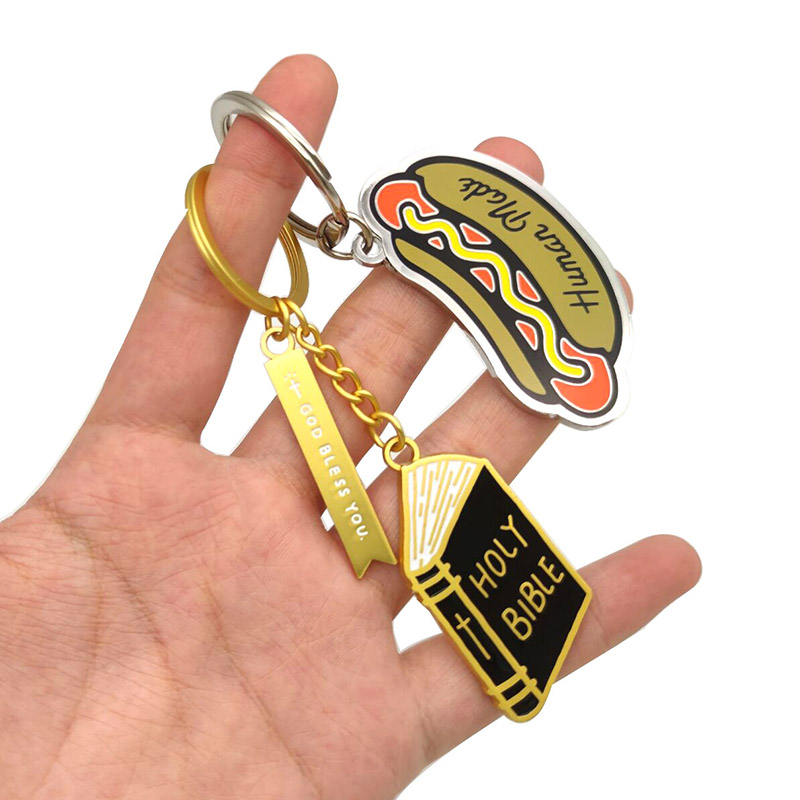 metal enamel keychain