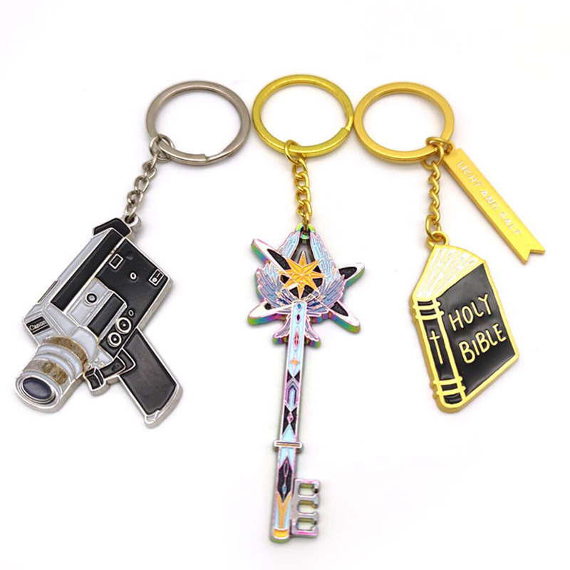 personalized enamel keychain