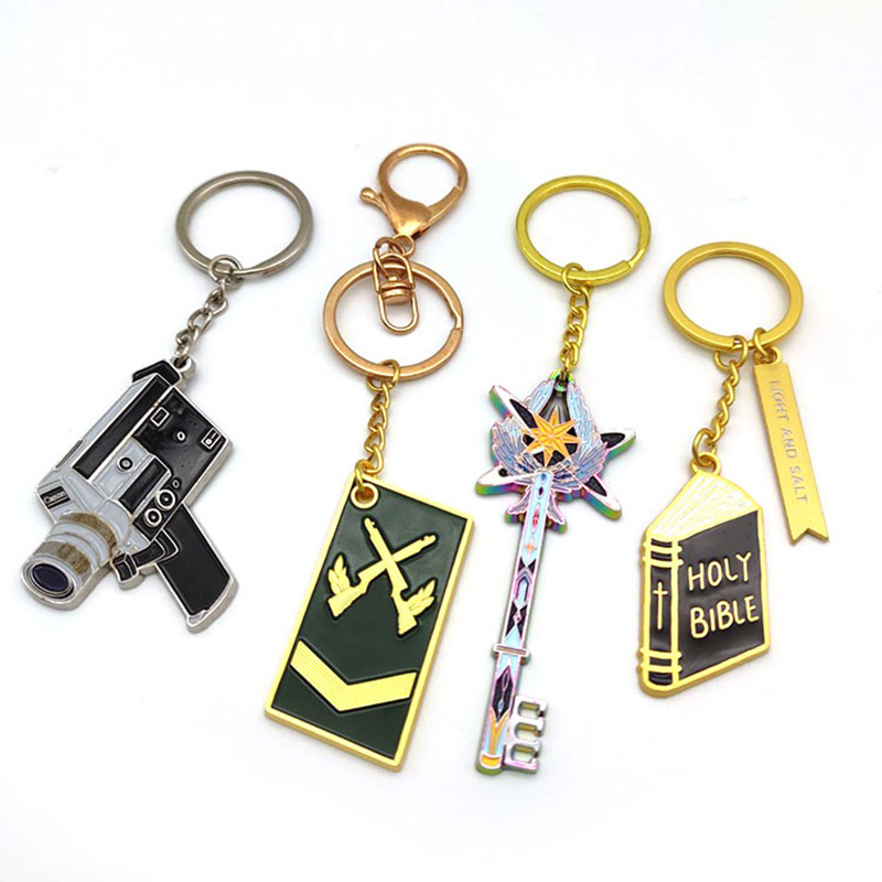 custom hard enamel keychain