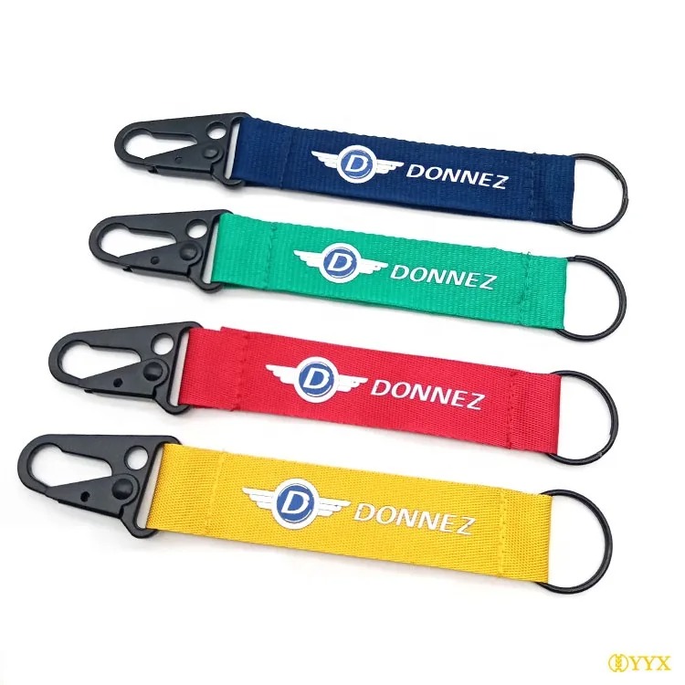 Eco friendly wrist strap short key chain lanyard