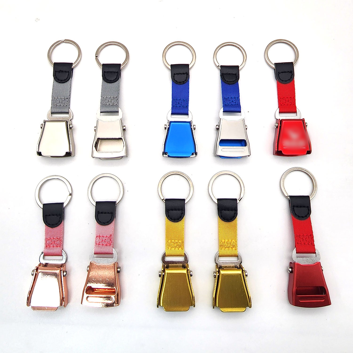 Airplane buckle keychain