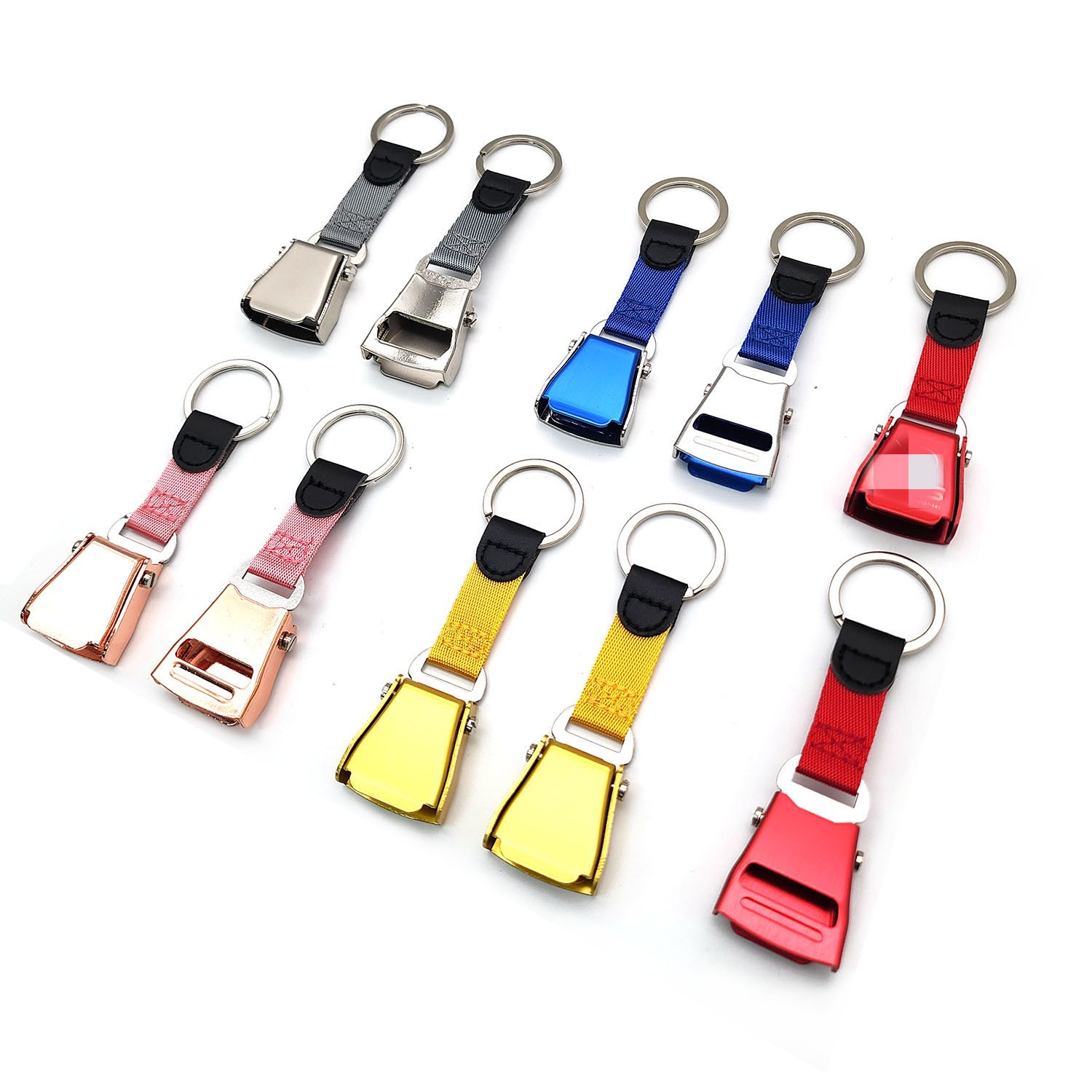 airplane mini seat belt buckle keychain