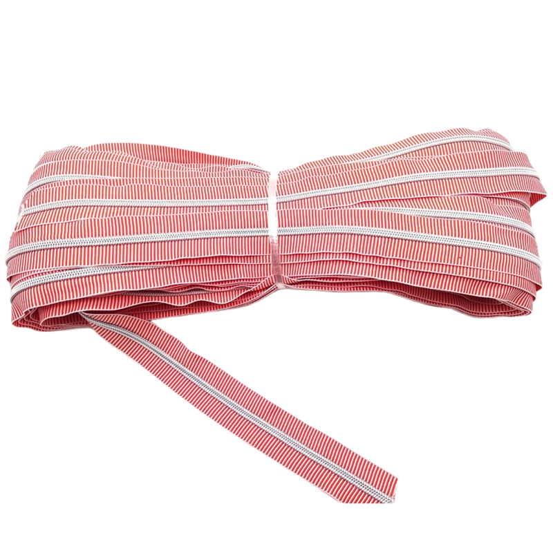 striped zipper