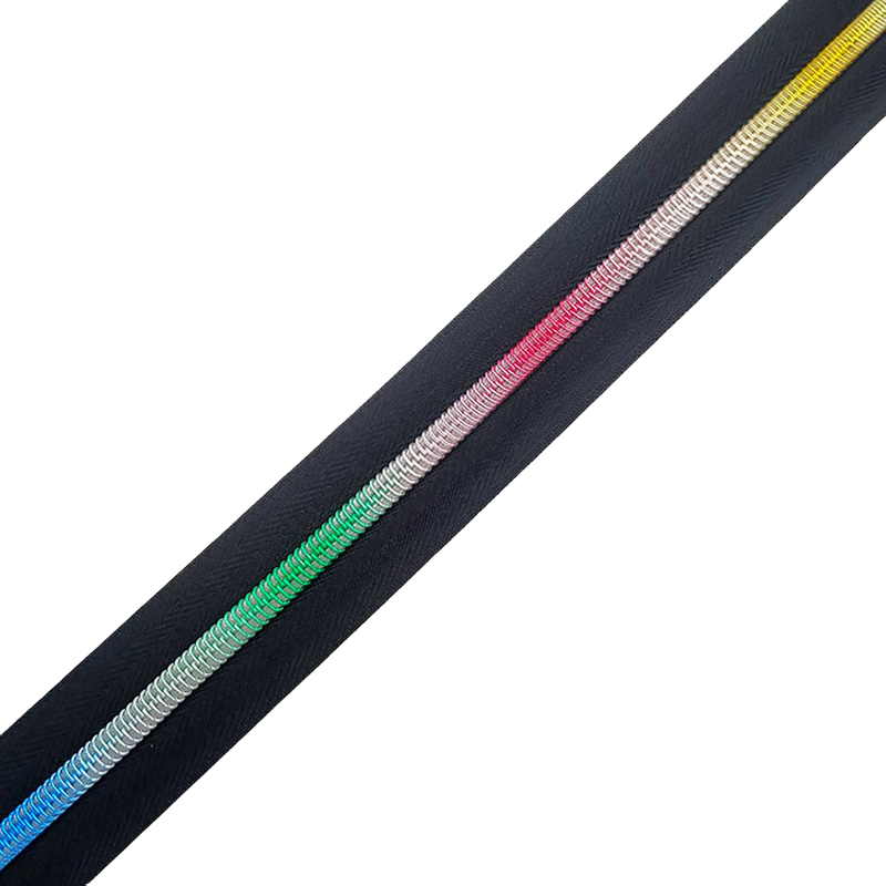 rainbow zipper on tape