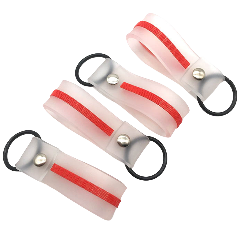 red rubber zipper pulls