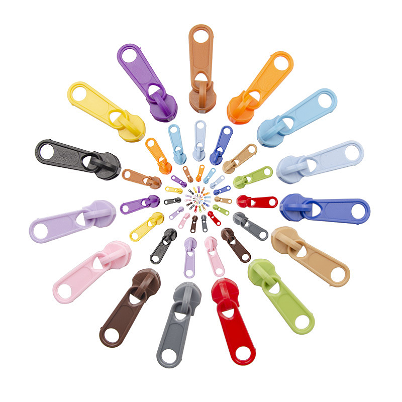 colorful zipper head slider