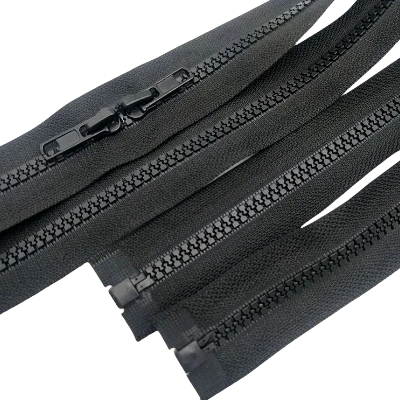 Black Plastic Zipper