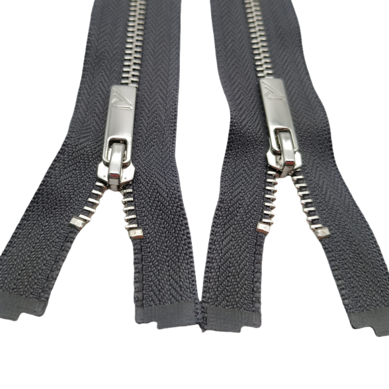Silver Metal Zipper