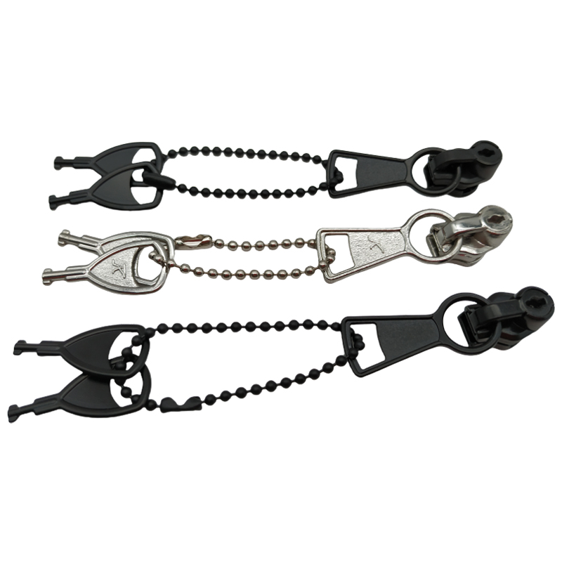 no.5 Thick Luggage Key Lock Nylon Zipper Slider Metal Zip Puller