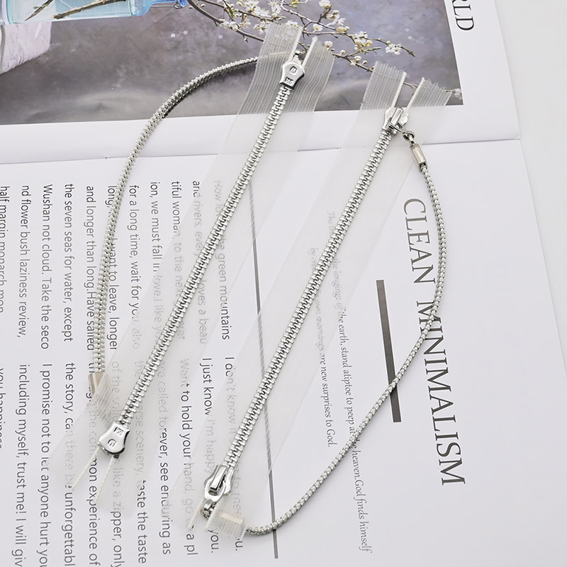 Decorative Metal Zippers
