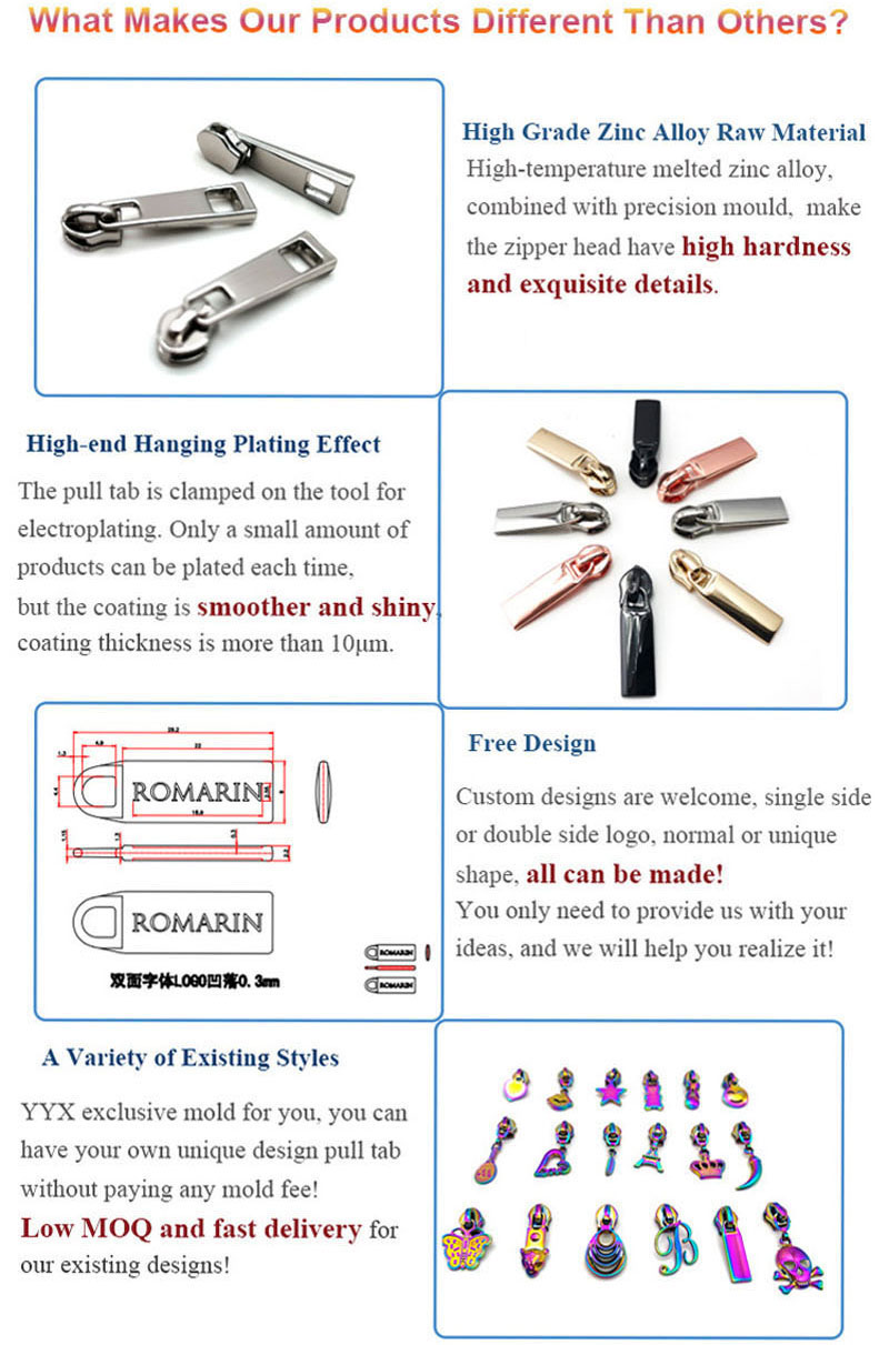 Custom Zipper Pulls Wholesale