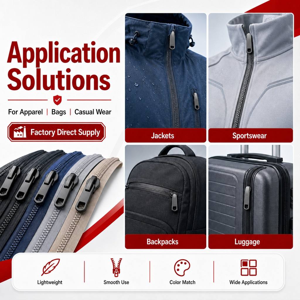 Nylon Zippers For Coats